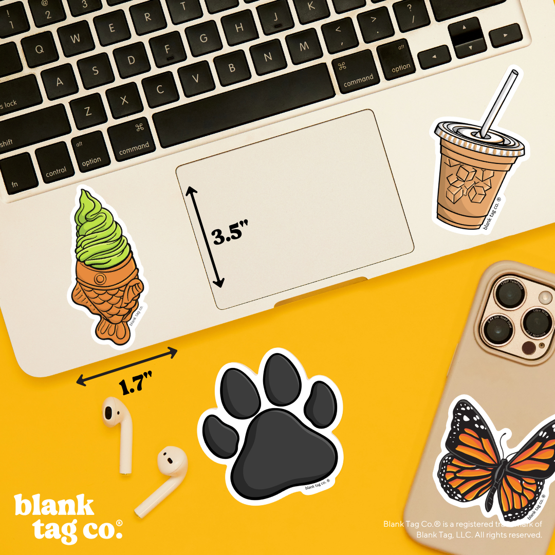 Blank Tag Co.® Waterproof Sticker - Taiyaki With Ice Cream