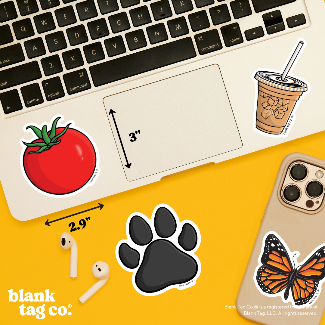 Blank Tag Co.® Waterproof Sticker - Tomato