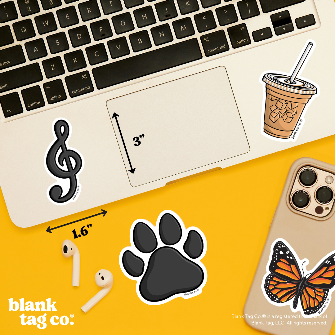 Blank Tag Co.® Waterproof Sticker - Treble Clef