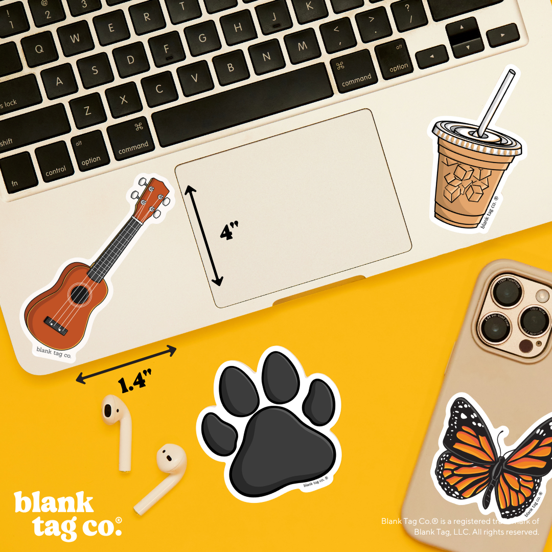 Blank Tag Co.® Waterproof Sticker - Ukulele