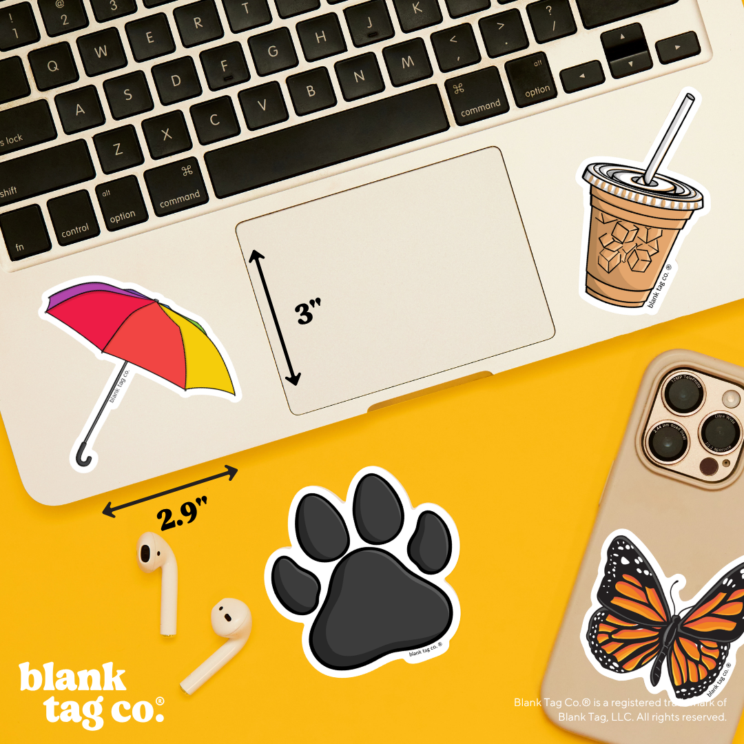 Blank Tag Co.® Waterproof Sticker - Umbrella