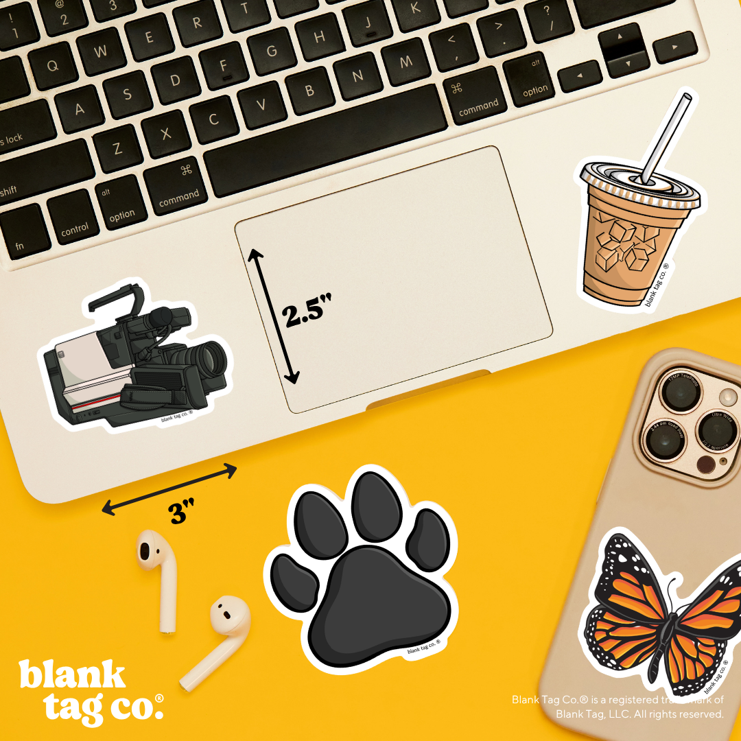 Blank Tag Co.® Waterproof Sticker - Video Camera