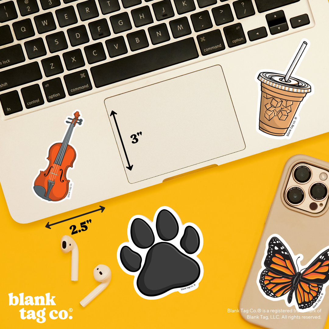 Blank Tag Co.® Waterproof Sticker - Violin