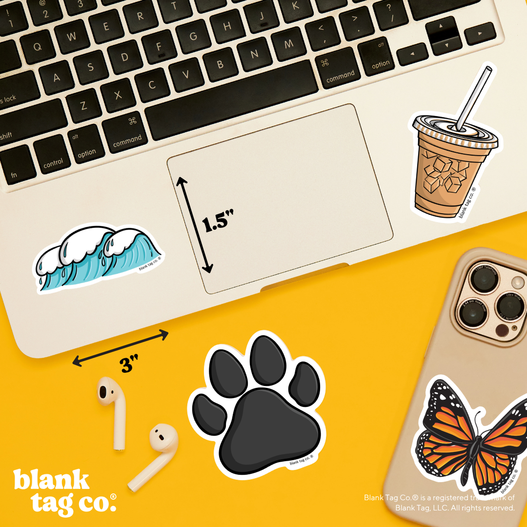 Blank Tag Co.® Waterproof Sticker - Waves