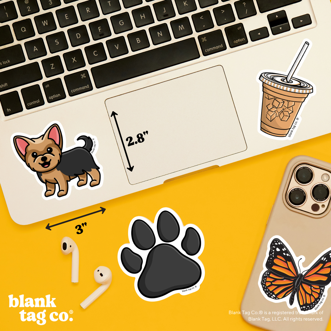 Blank Tag Co.® Waterproof Sticker - Yorkie