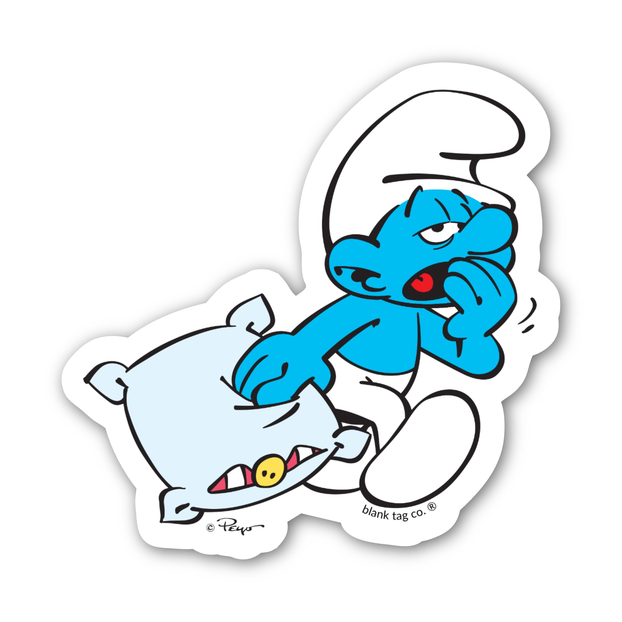 Smurfs® Waterproof Sticker - Sleepy Smurf