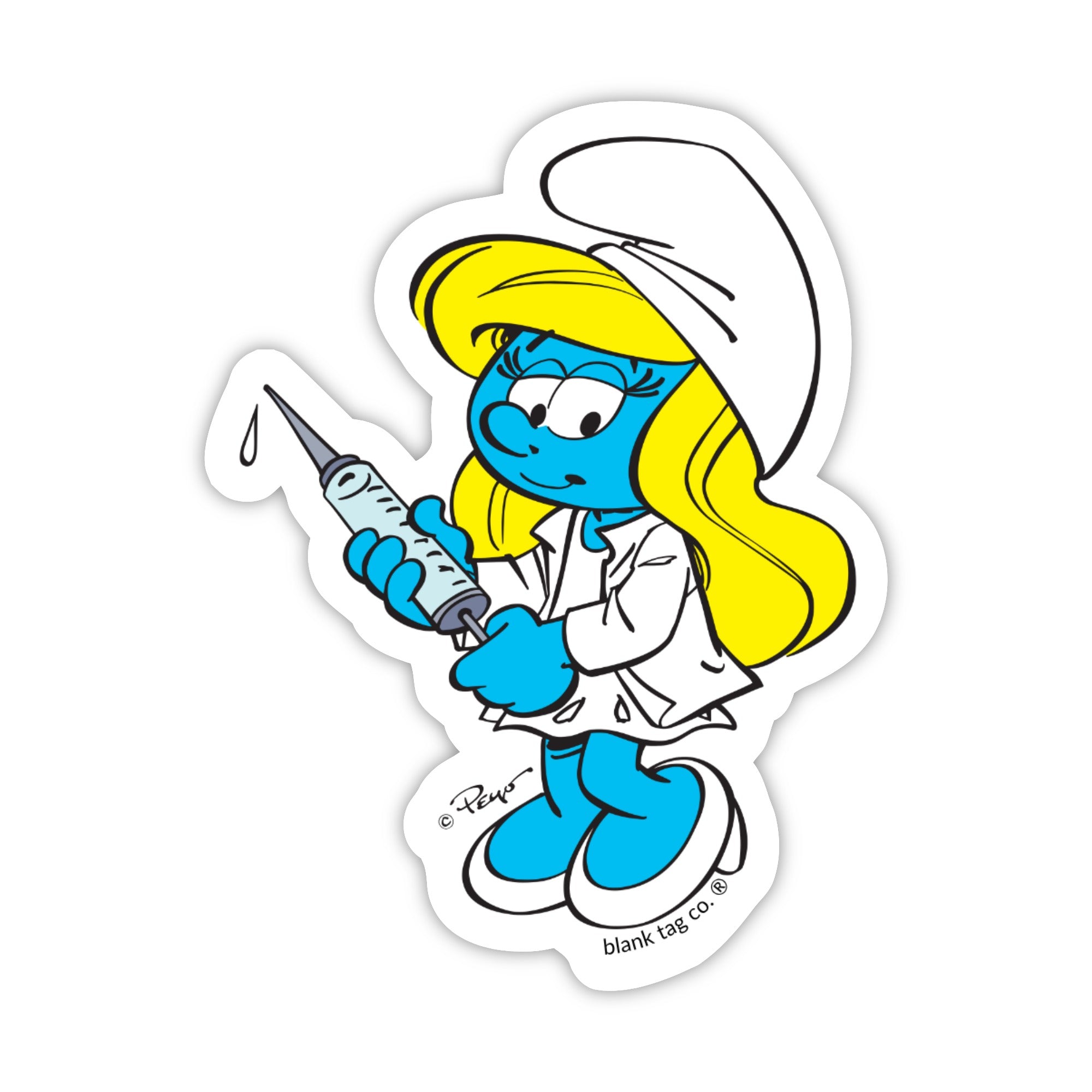 Smurfs® Waterproof Sticker - Nurse Smurfette