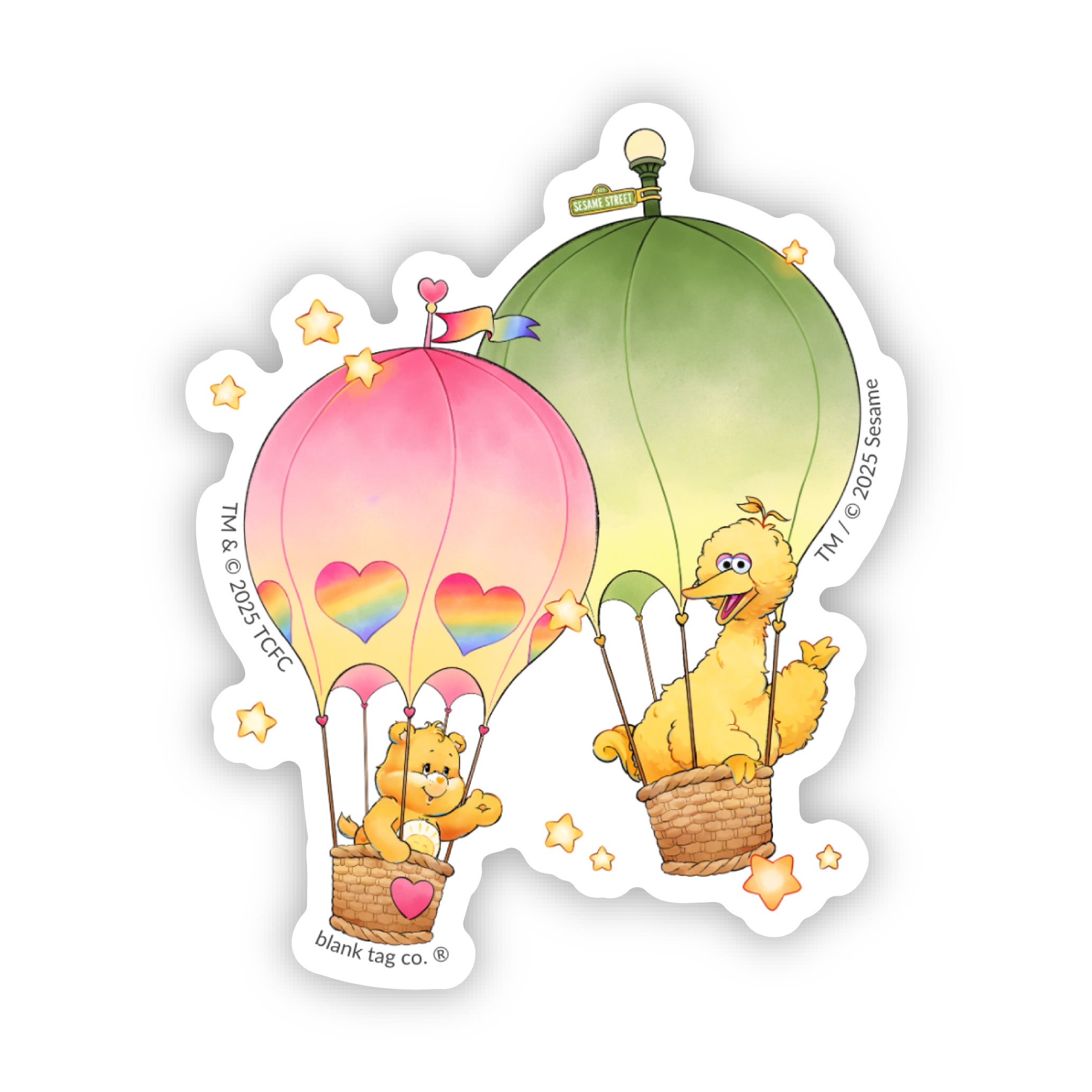 The Care Bears x Sesame Street Sticker Bundle