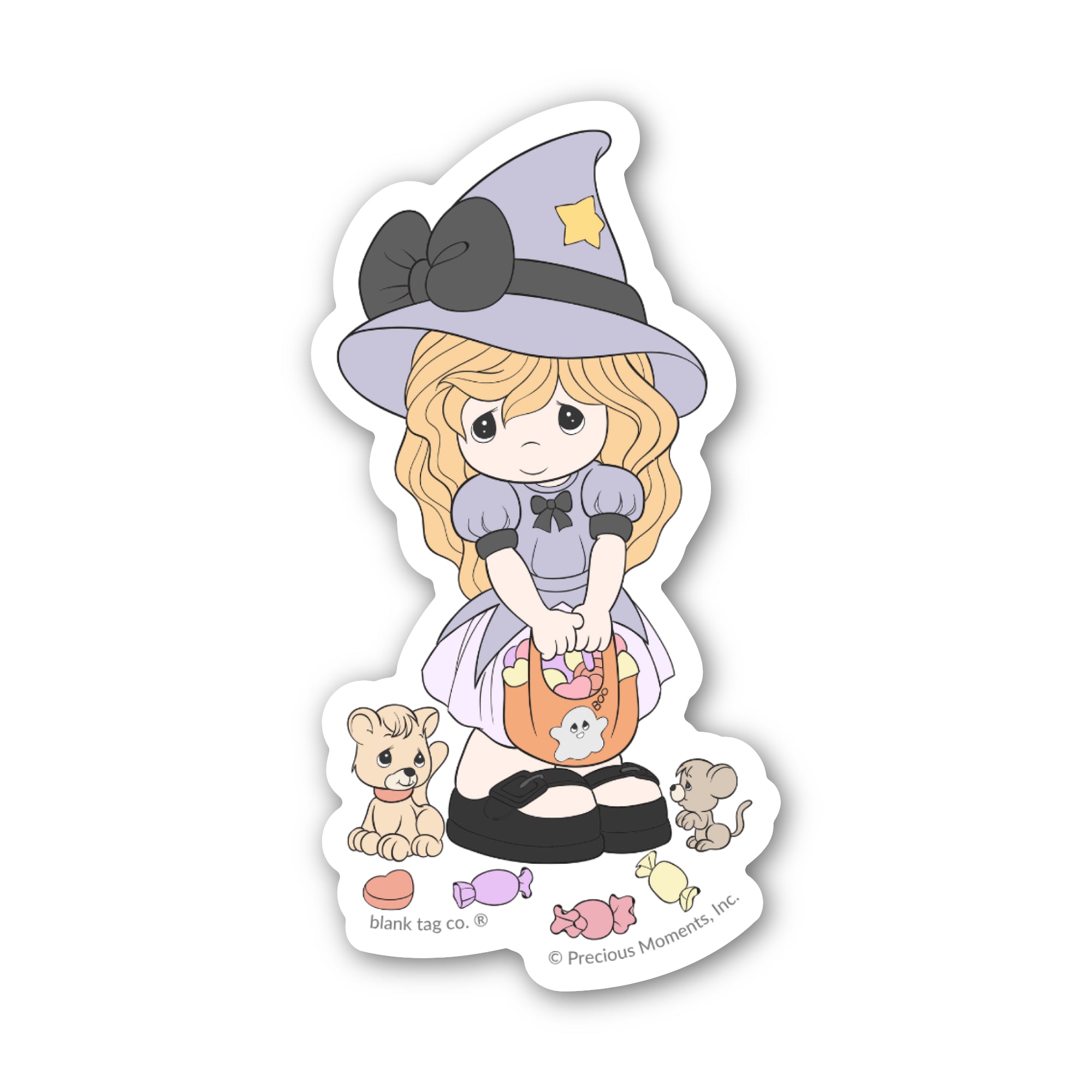 Precious Moments® Girl In A Witch Costume Sticker