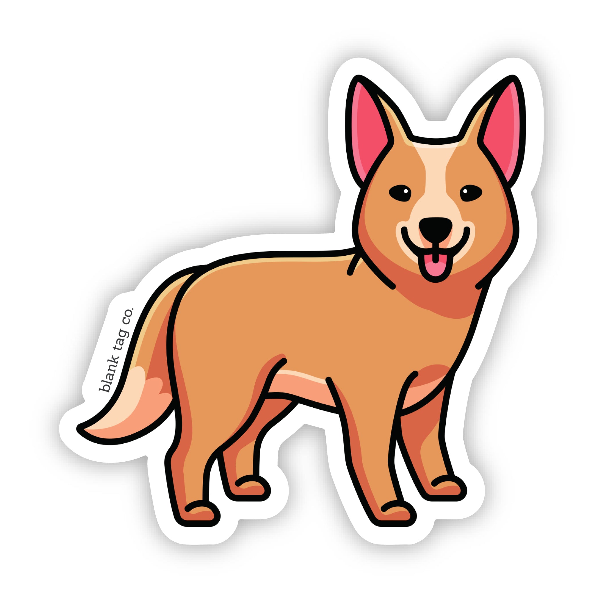 Blank Tag Co.® Waterproof Sticker - Australian Cattle Dog