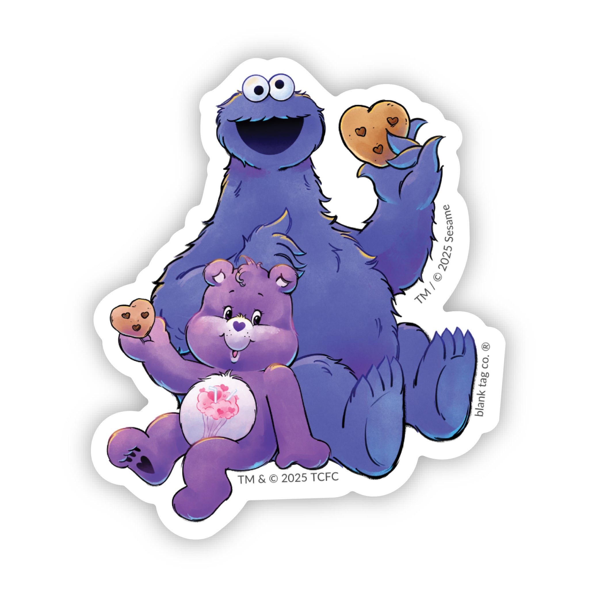 The Care Bears x Sesame Street Sticker Bundle