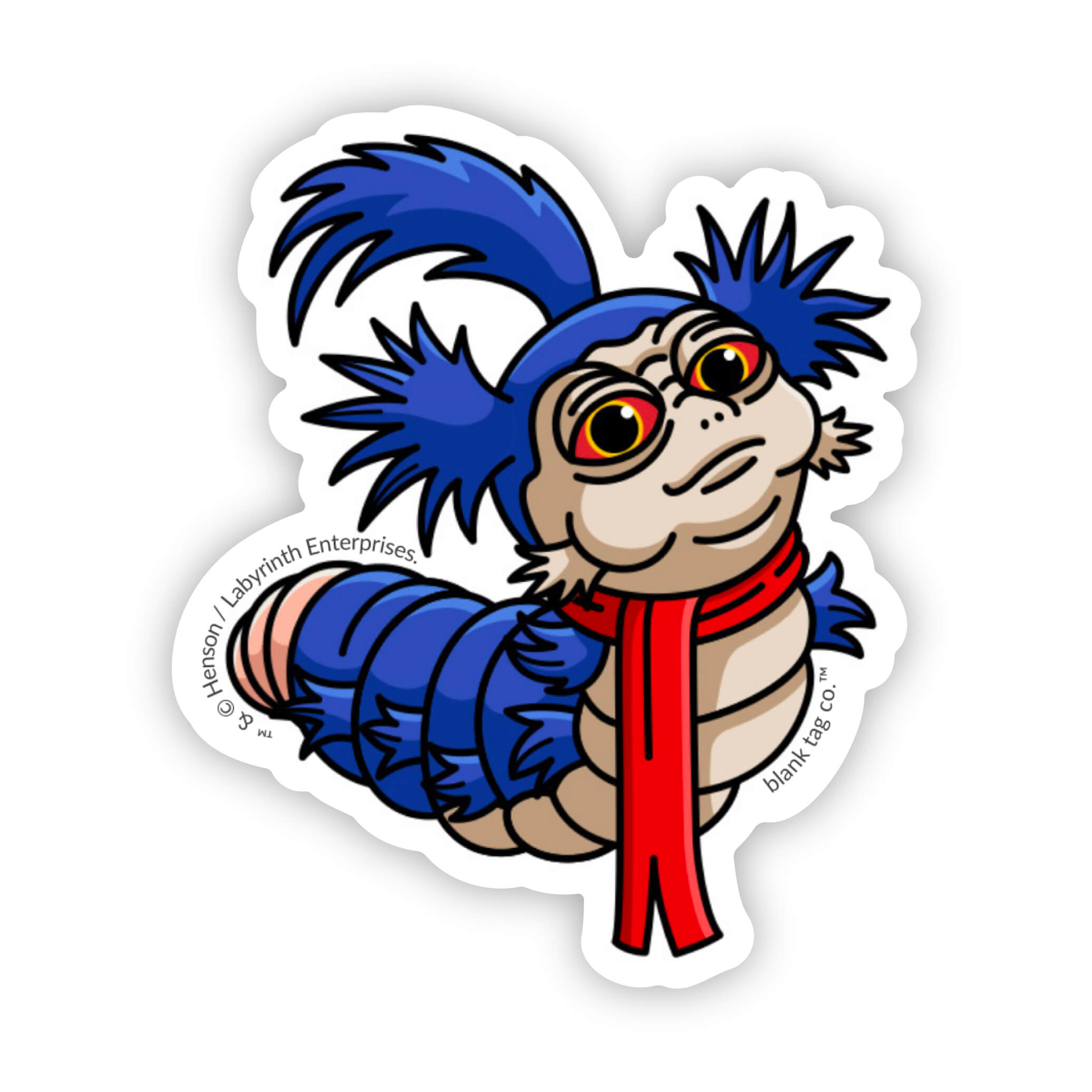 Labyrinth® Waterproof Sticker - Worm