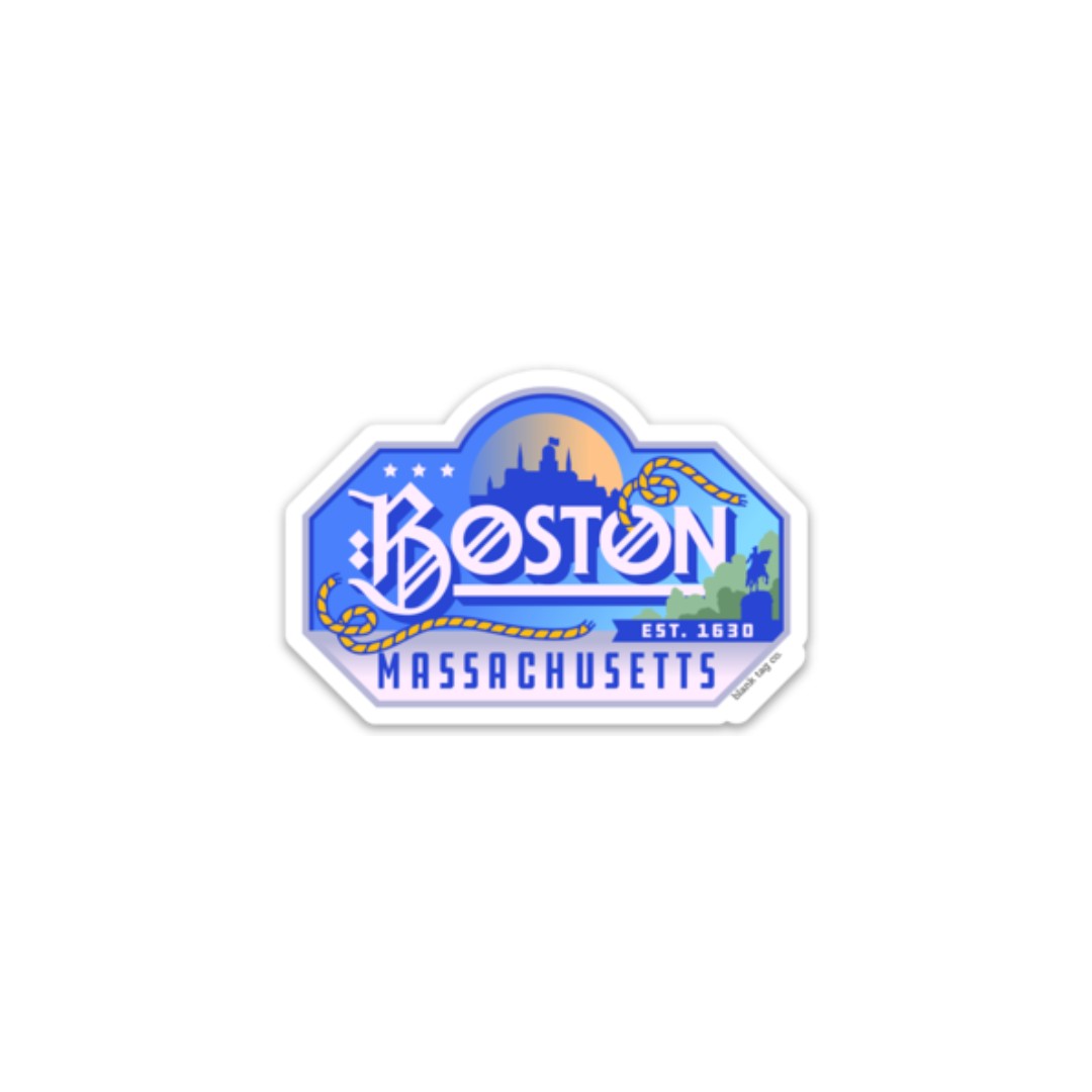 Blank Tag Co.® Waterproof Sticker - Boston City Badge