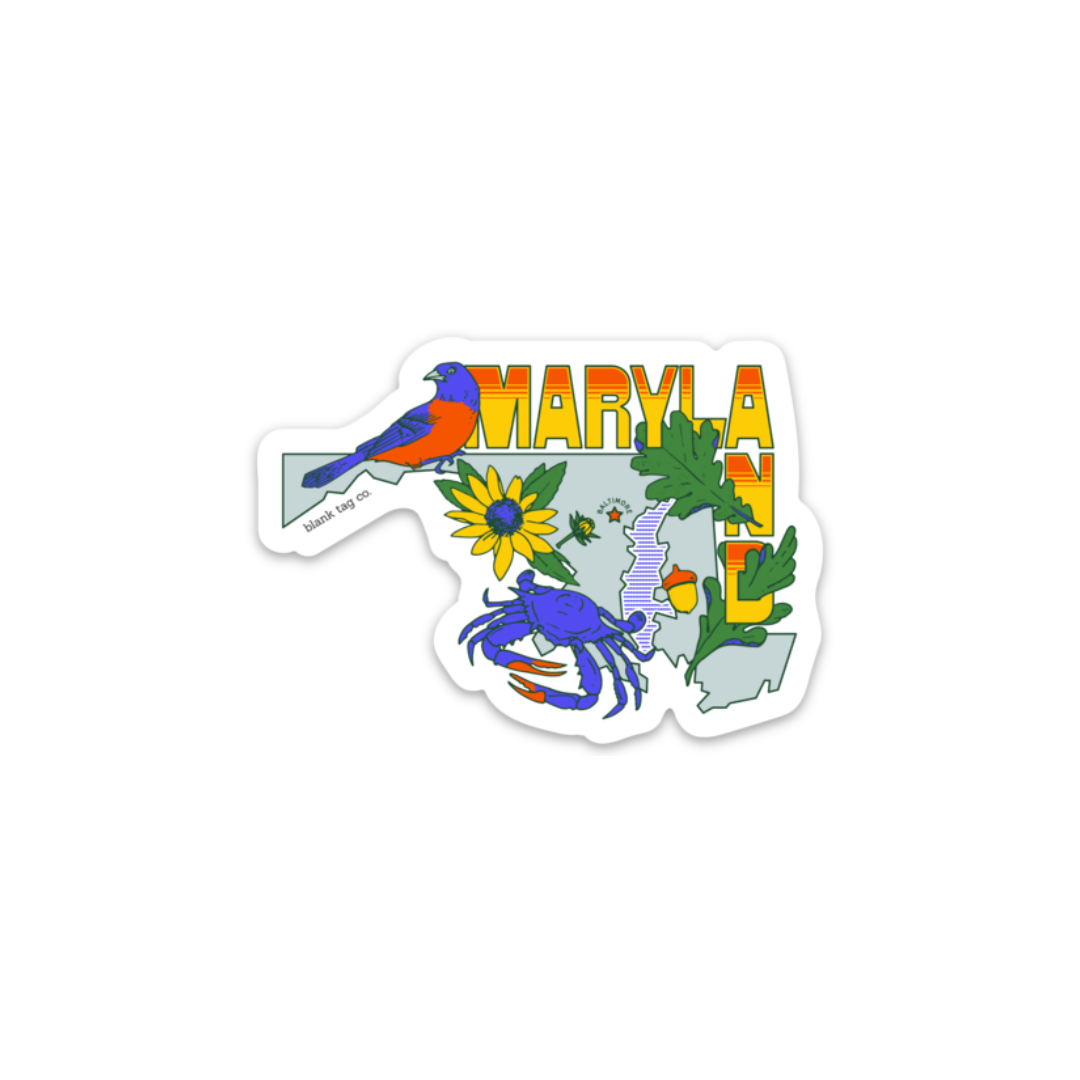 Blank Tag Co.® Waterproof Sticker - Maryland State