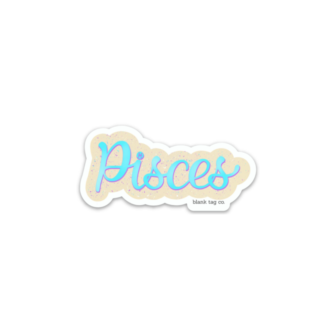 Blank Tag Co.® Waterproof Sticker - Pisces