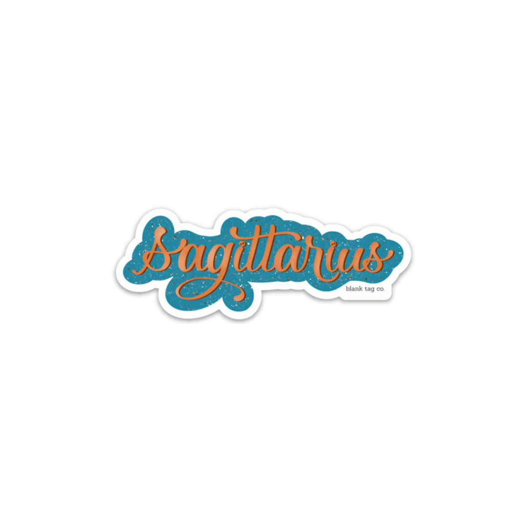Blank Tag Co.® Waterproof Sticker - Sagittarius