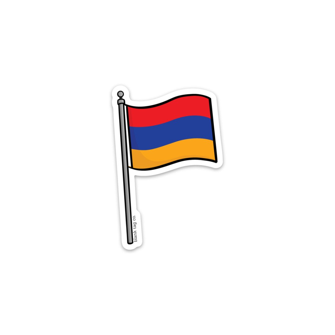 Blank Tag Co.® Waterproof Sticker - Armenia Flag