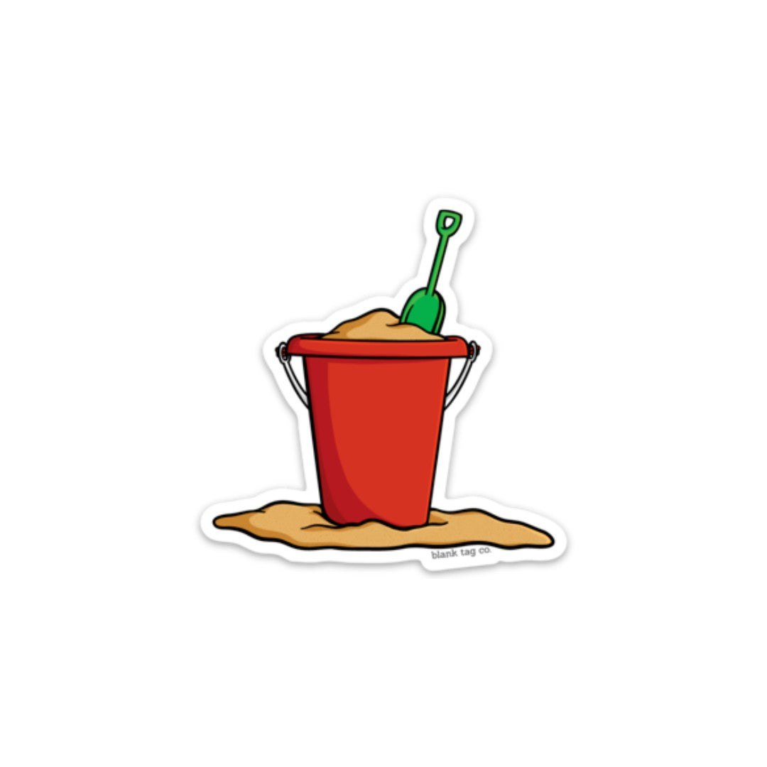 Blank Tag Co.® Waterproof Sticker - Beach Bucket and Shovel