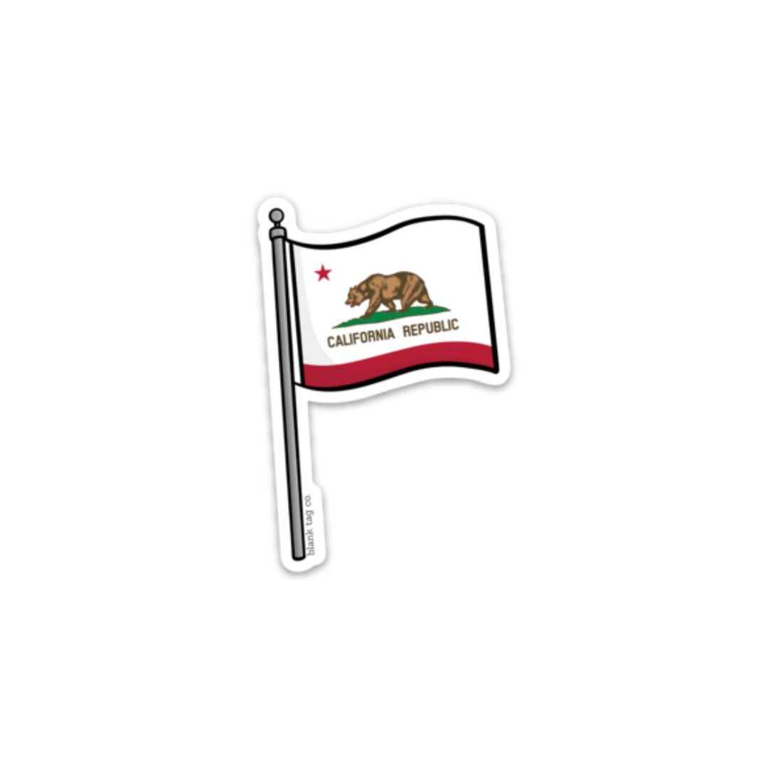 Blank Tag Co.® Waterproof Sticker - California Flag