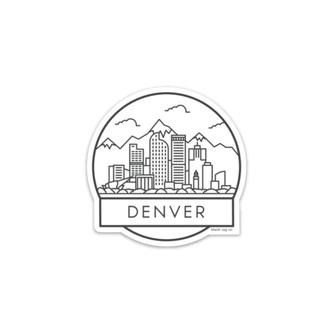 Blank Tag Co.® Waterproof Sticker - Denver Cityscape