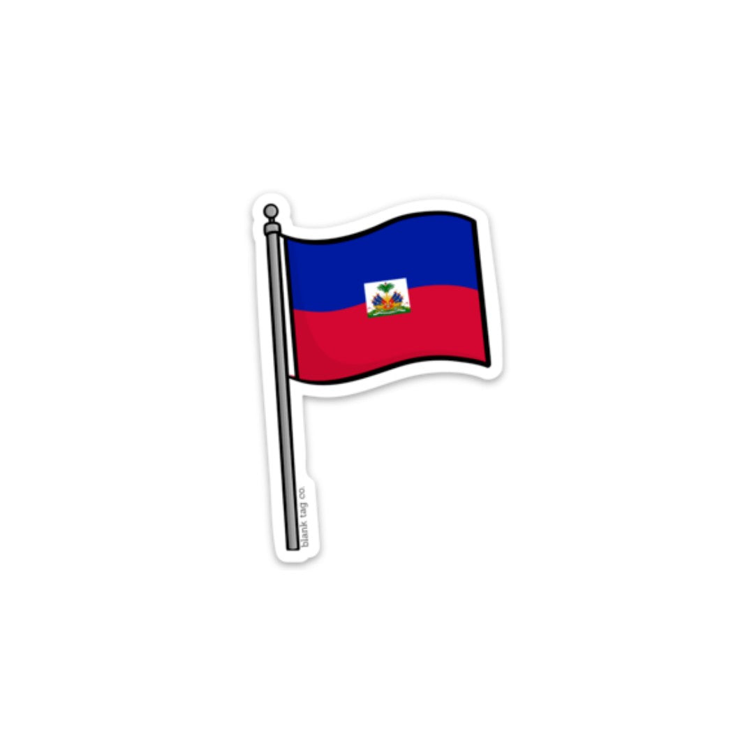 Blank Tag Co.® Waterproof Sticker - Haiti Flag