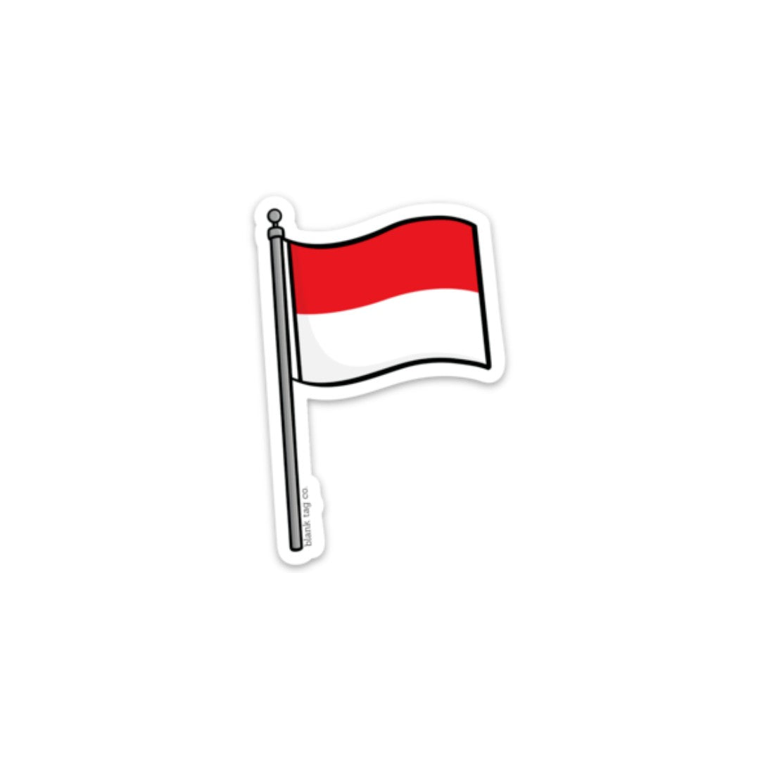 Blank Tag Co.® Waterproof Sticker - Indonesia Flag