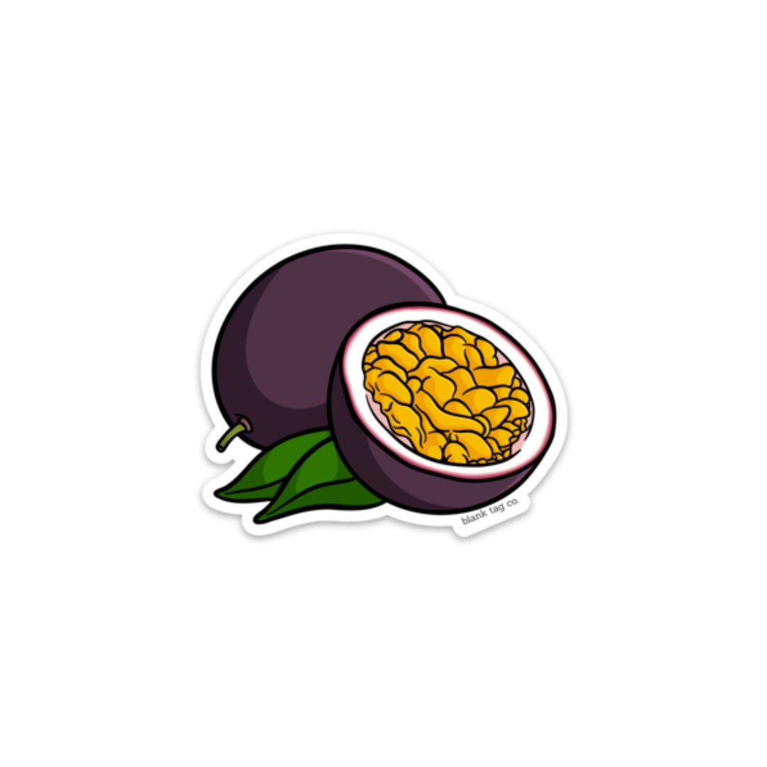 Blank Tag Co.® Waterproof Sticker - Passion Fruit
