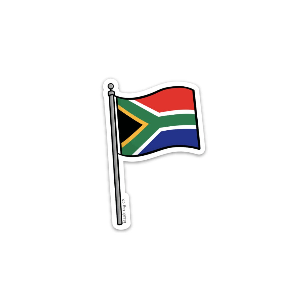 Blank Tag Co.® Waterproof Sticker - South Africa Flag