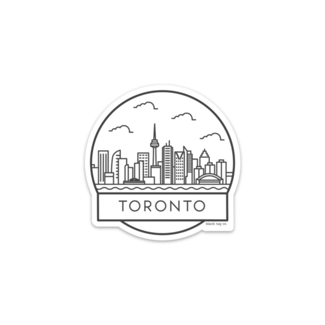 Blank Tag Co.® Waterproof Sticker - Toronto Cityscape